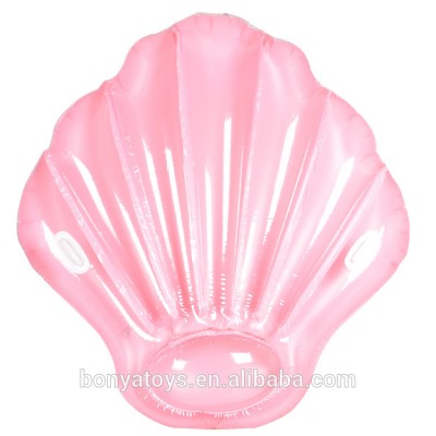 new style scallop pool float custom shell pearl white color pool float available